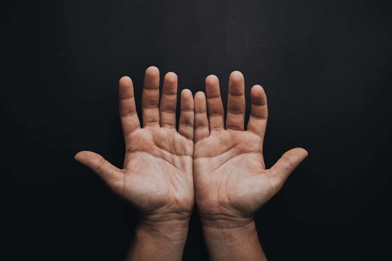 Mãos em um gesto de cuidado e confiança